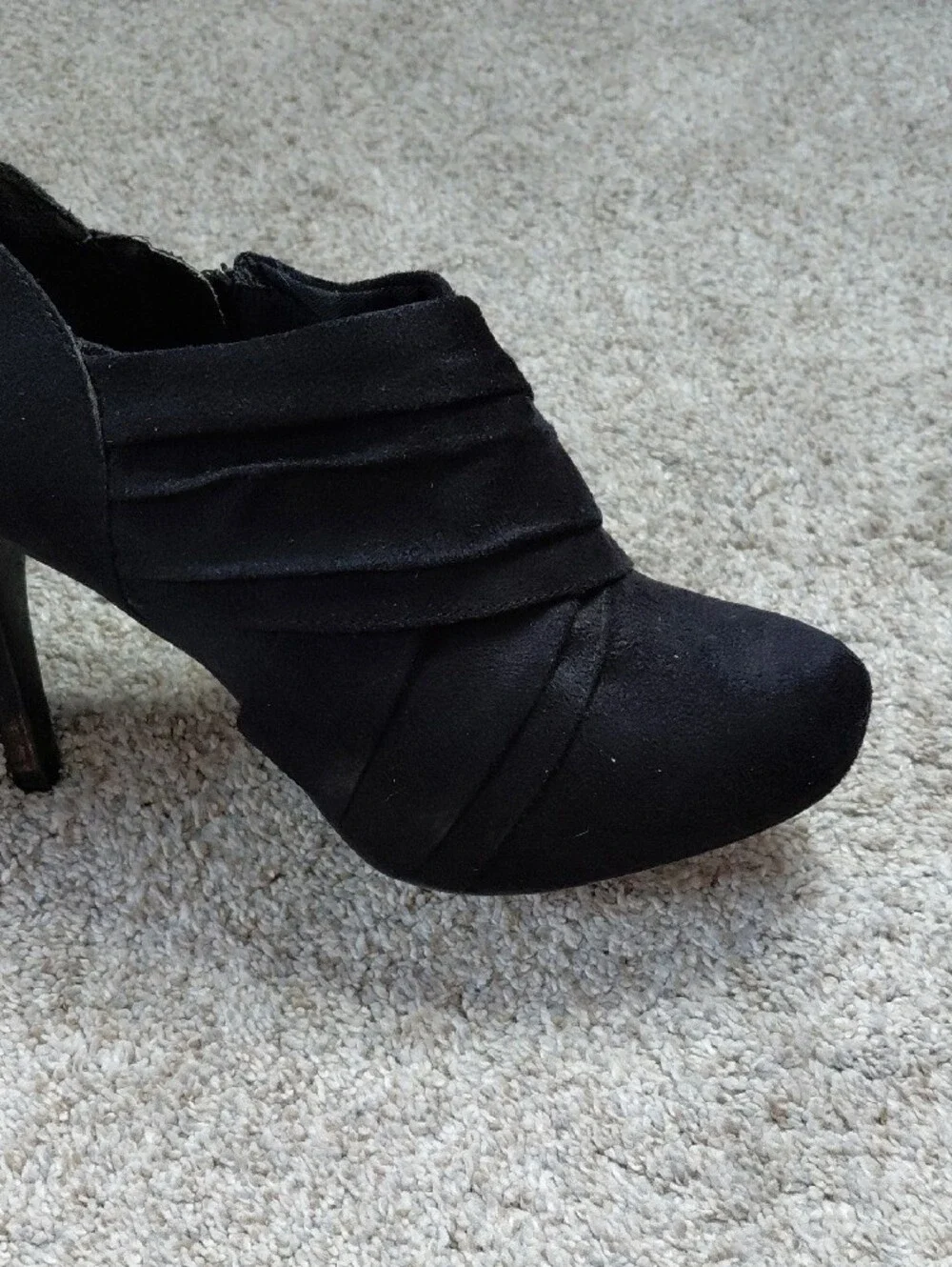 Mossimo Supply Co. Black Suede Ankle Booties